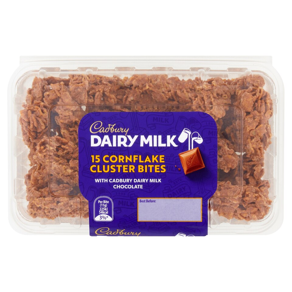 Cadbury Dairy 15 Milk Cornflake Cluster Bites