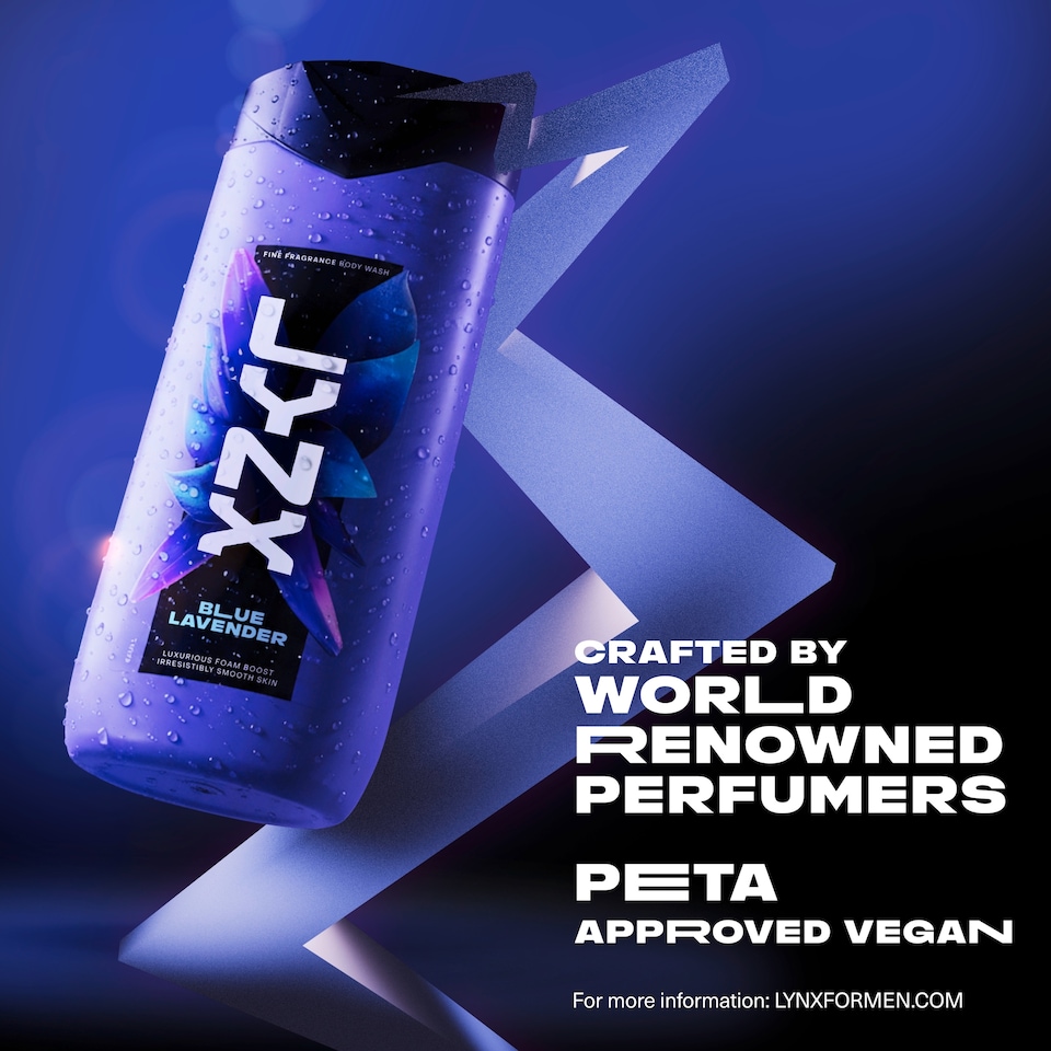 image 1 of Lynx Fine Fragrance Blue Lavender Body Wash 400ml