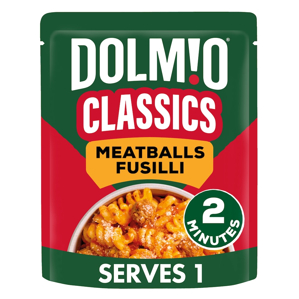 image 1 of Dolmio Classics Meatballs Fusilli Pasta Ready Meal 250g