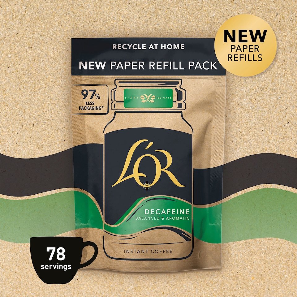 image 1 of L'OR Decaf Paper Refill Instant Coffee 125G
