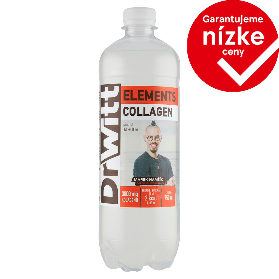 DrWitt Elements kolagén s príchuťou jahody 750 ml