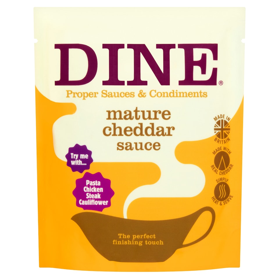 DINE mature Cheddar Proper Sauce & Condiments 200g