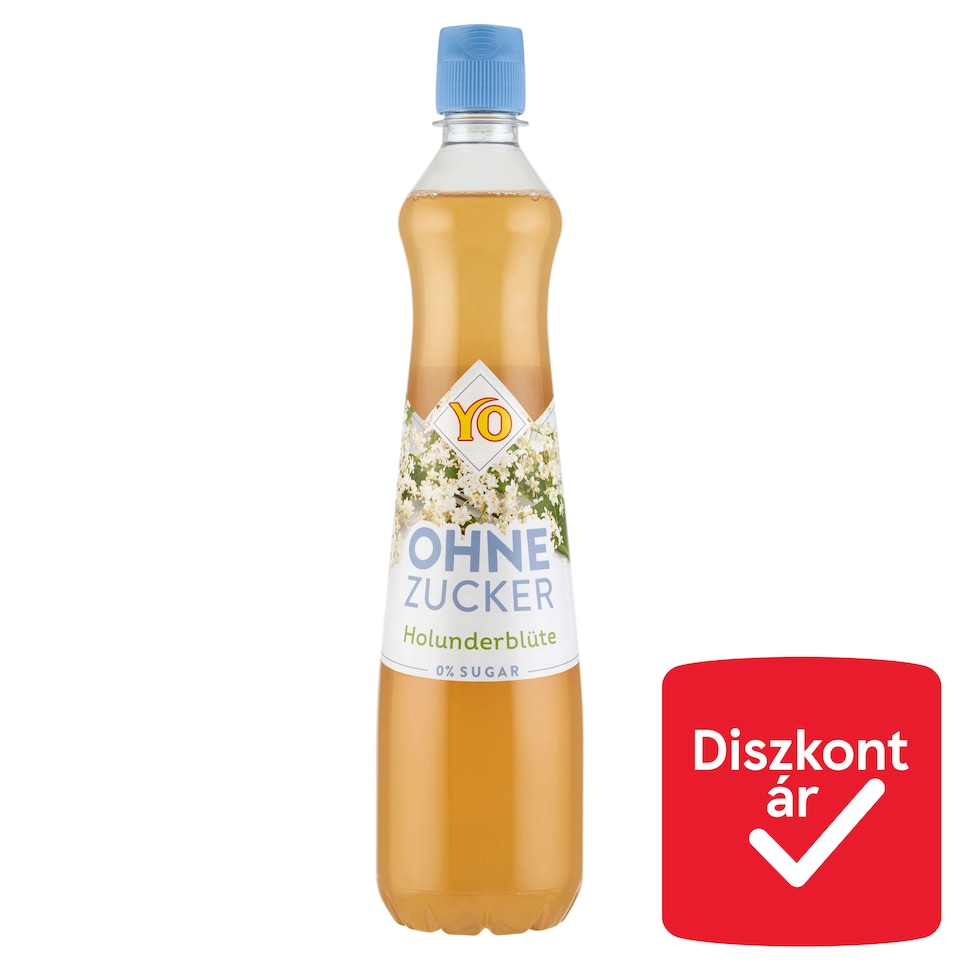 Yo bodzavirág ízű szörp édesítőszerekkel 0,7 l