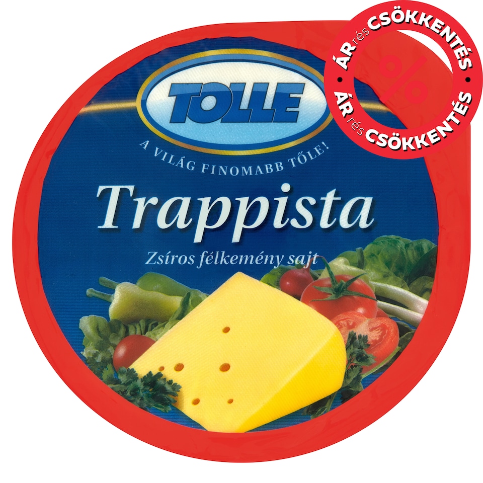 Tolle zsíros, félkemény trappista sajt  1. kép