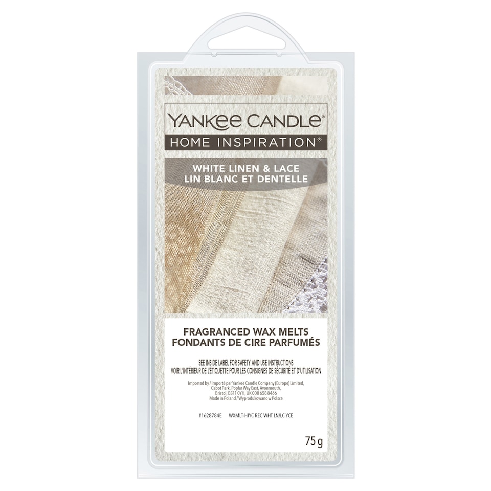 image 1 of Yankee 6 Wax Melts White Linen & Lace