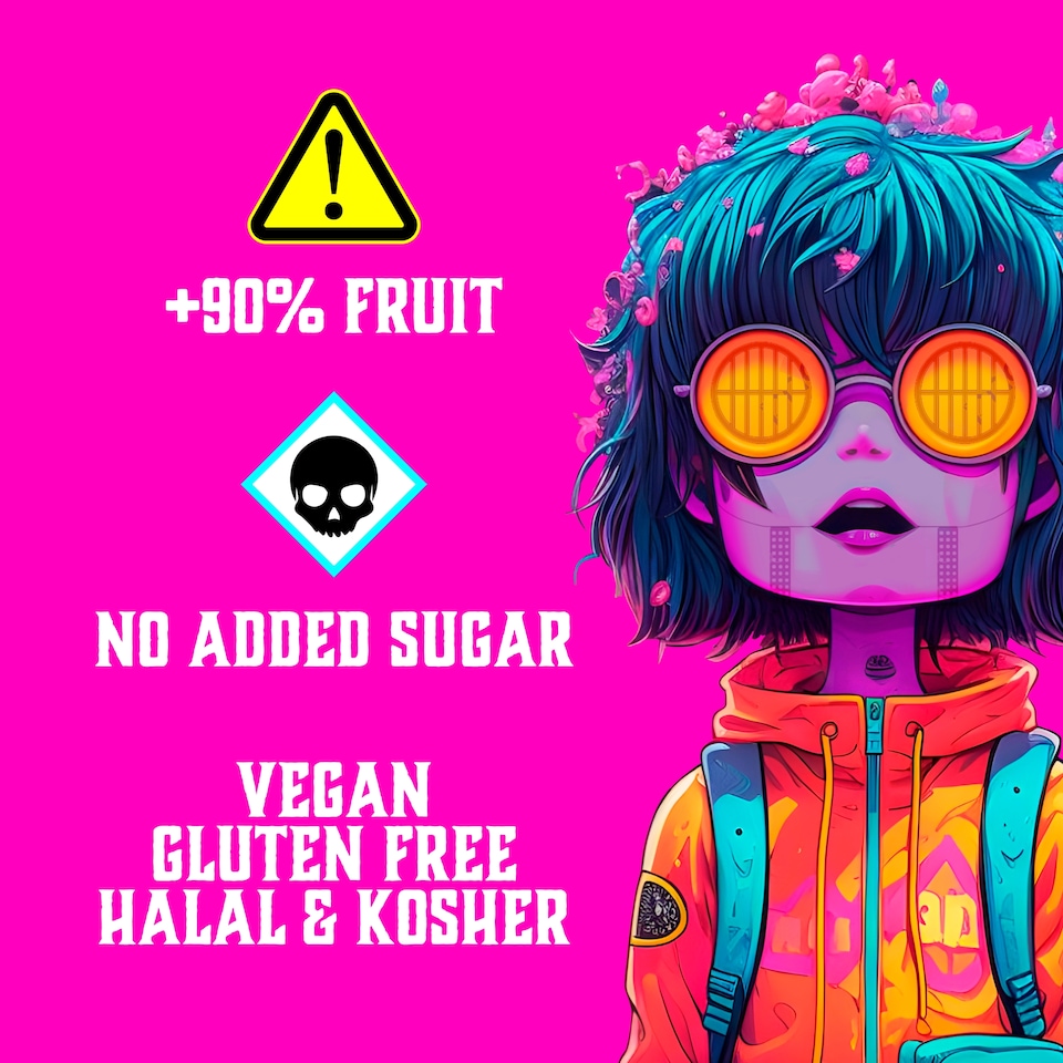 image 1 of Zombie Fruit Gummies Variety Multipack (15g x 5 Bags)