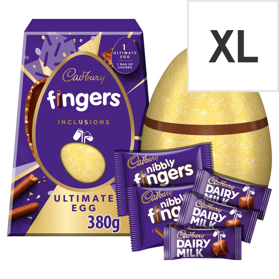 Cadbury Fingers Ultimate Easter Egg 380g Tesco Groceries