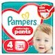 Obrázek 1 pro produkt Pampers Active Baby Plenkové Kalhotky, Velikost 4, 35 Kusů, 9kg-15kg