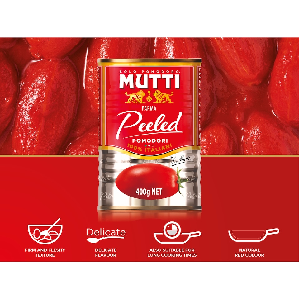 image 1 of Mutti Peeled Whole Plum Tomatoes 400g