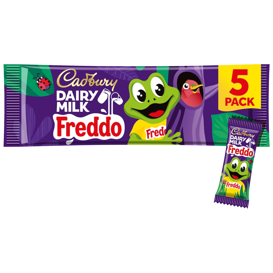 Cadbury Dairy Milk Freddo Chocolate Bar 5 Pack Multipack 90g