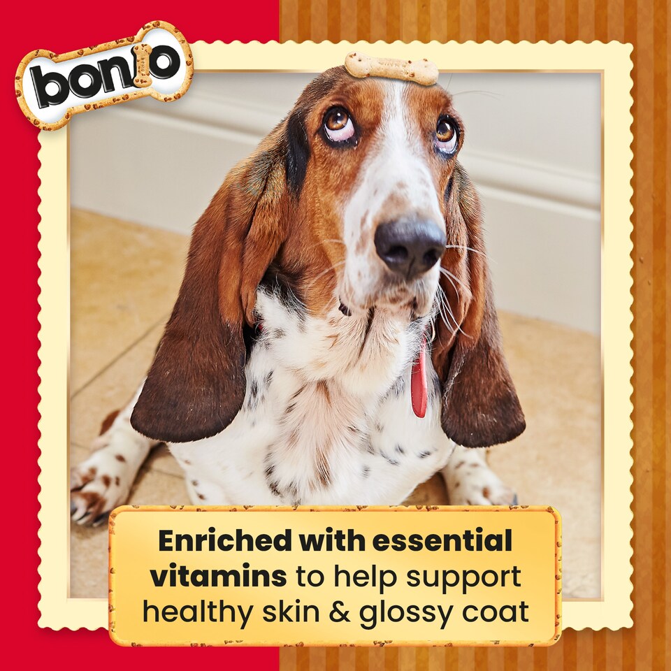 image 1 of Bonio Meaty Chip Biscuits Bitesize 400G