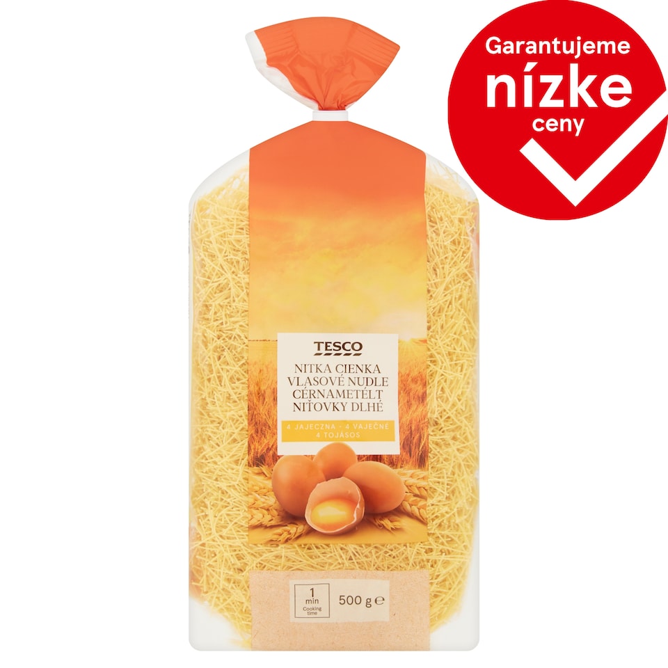 Tesco Vermicelli Long 4 Eggs 500 g