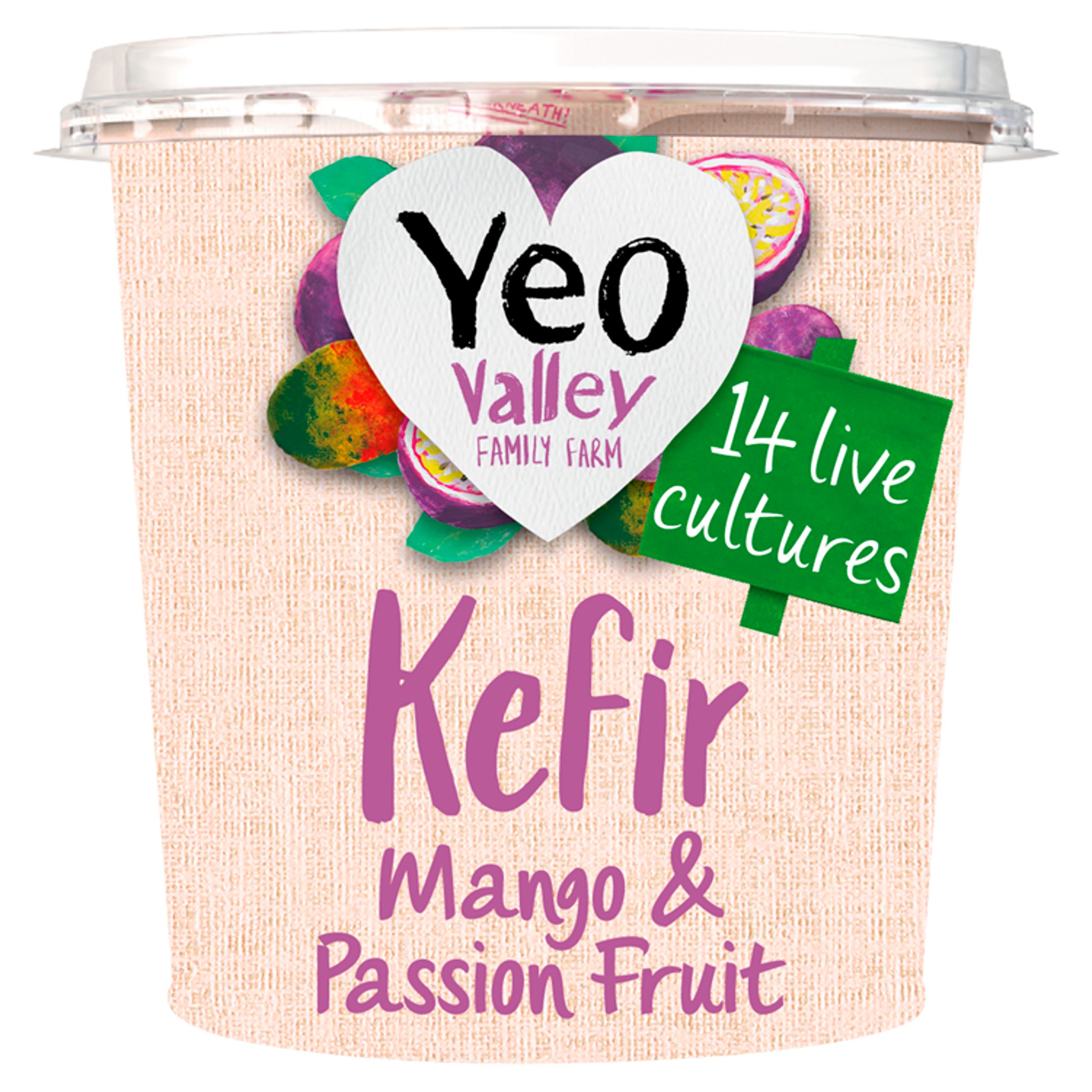 Yeo Valley Kefir Yogurt Mango & Passion Fruit 350G
