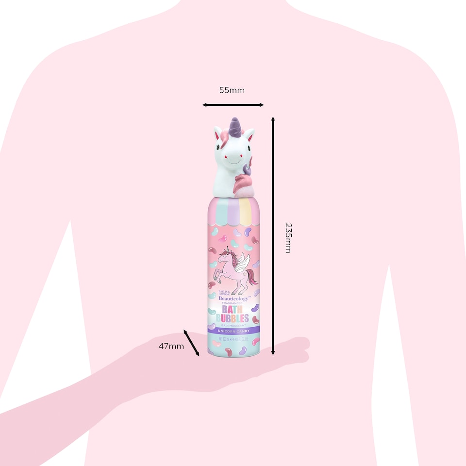 image 1 of Baylis & Harding Beauticology Fragranced Bath Bubbles - Unicorn Candy 320ml