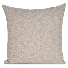 F&F Home Floral block print cushion Natural