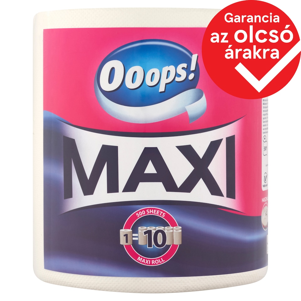 Ooops! Maxi Household Paper Towel 2 Ply 1 Roll
