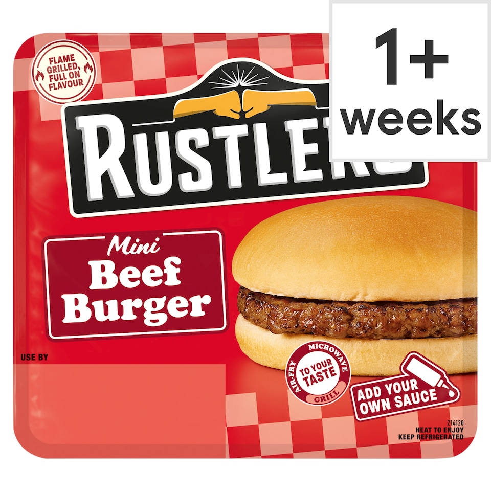 Rustlers Mini Beef Burger 89g