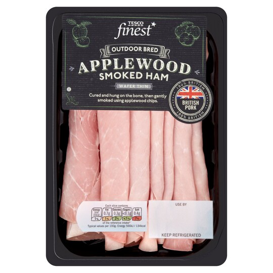 TESCO FINEST APPLEWOOD W/TH HAM 120G