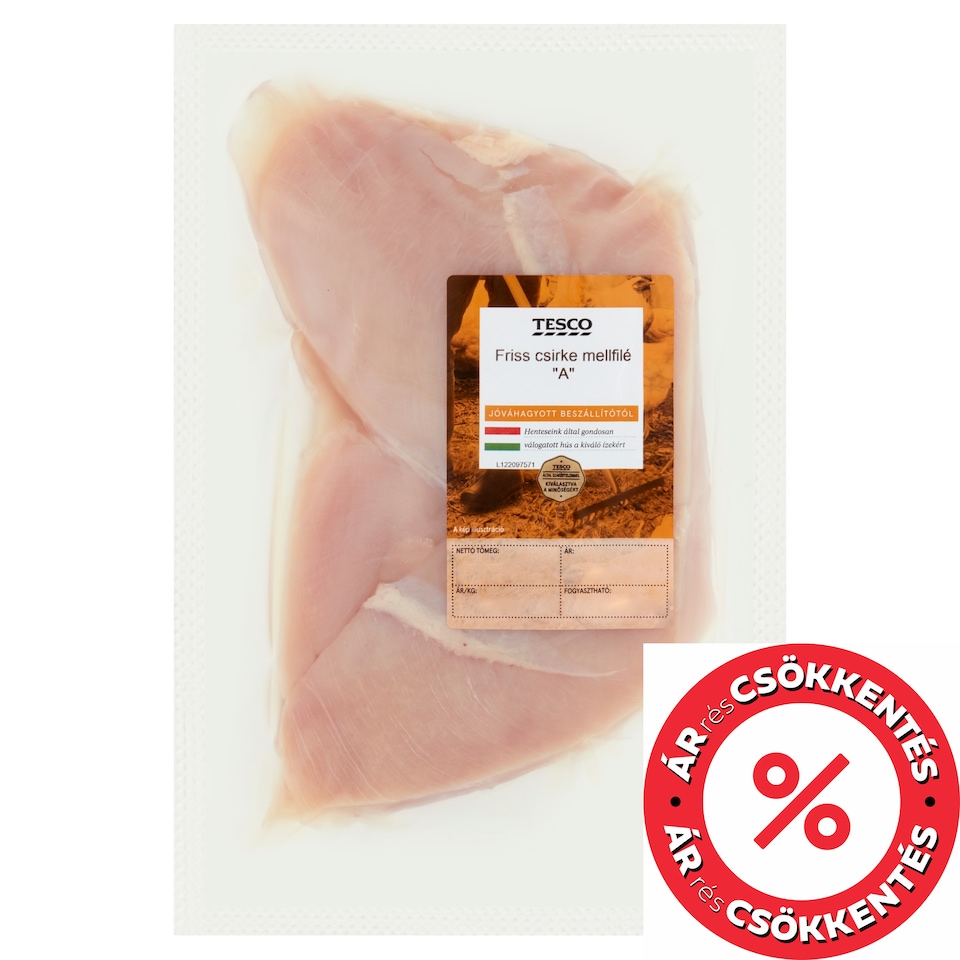 Tesco "A" minőségű friss csirke mellfilé