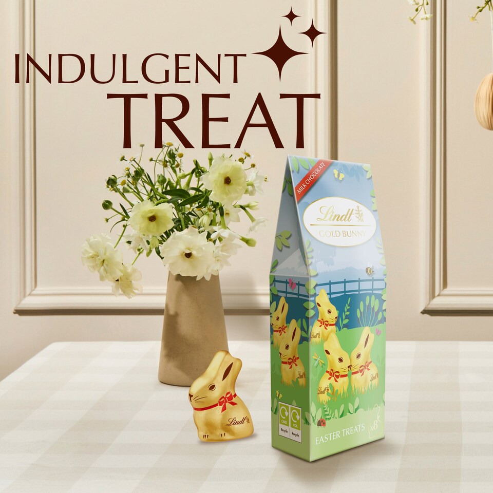 image 1 of Lindt Gold Bunny Milk Chocolate Easter Treats 80G