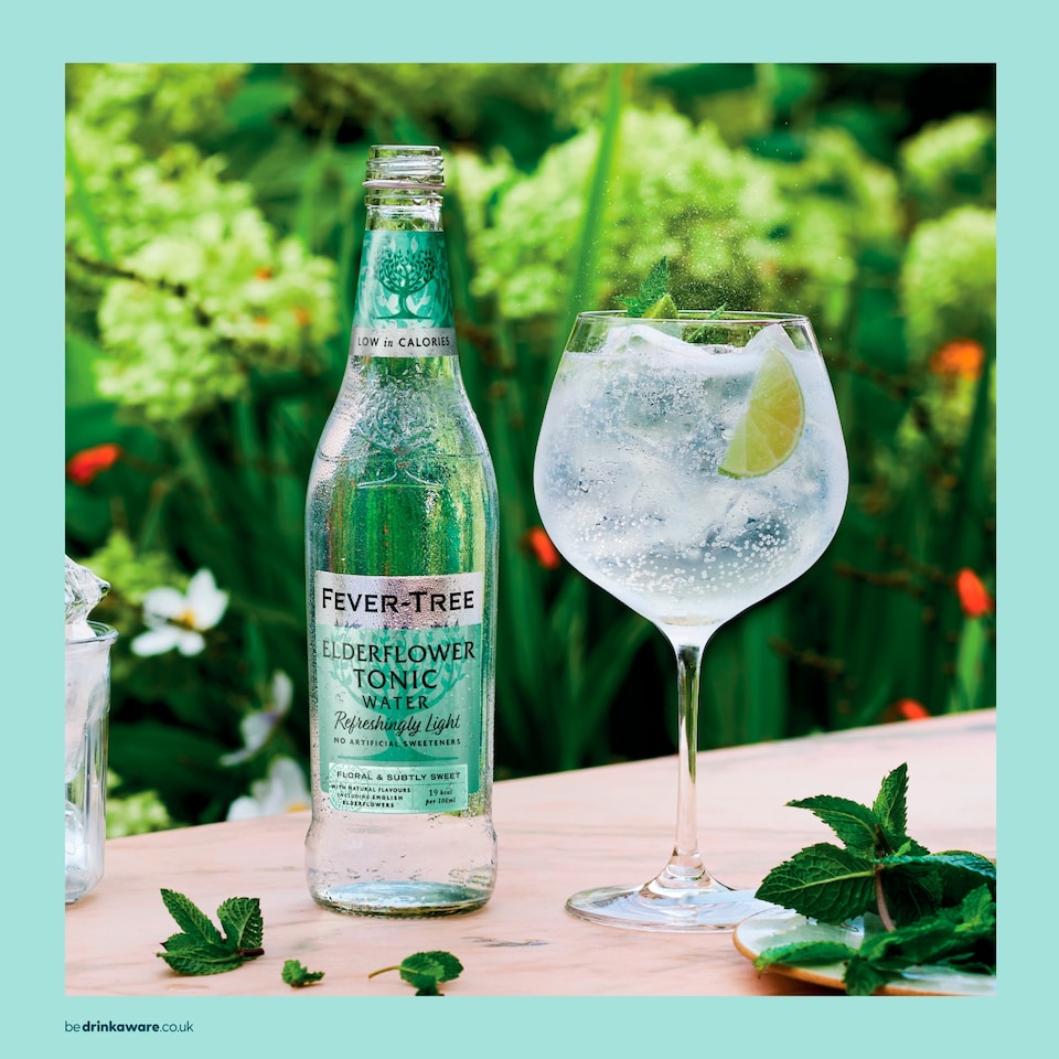 image 1 of Fever-Tree Light Elderflower Tonic Water Bottle 500ml