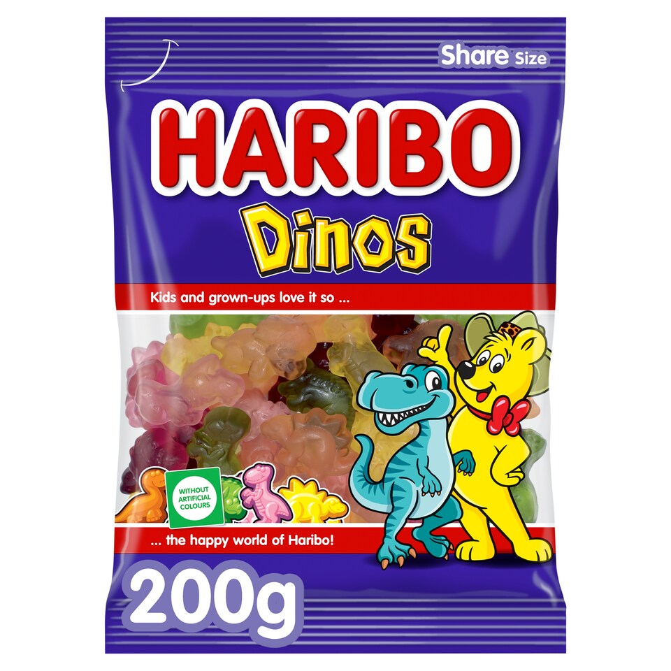 Haribo Dinos Soft Jelly with Fruit Flavours 200 g