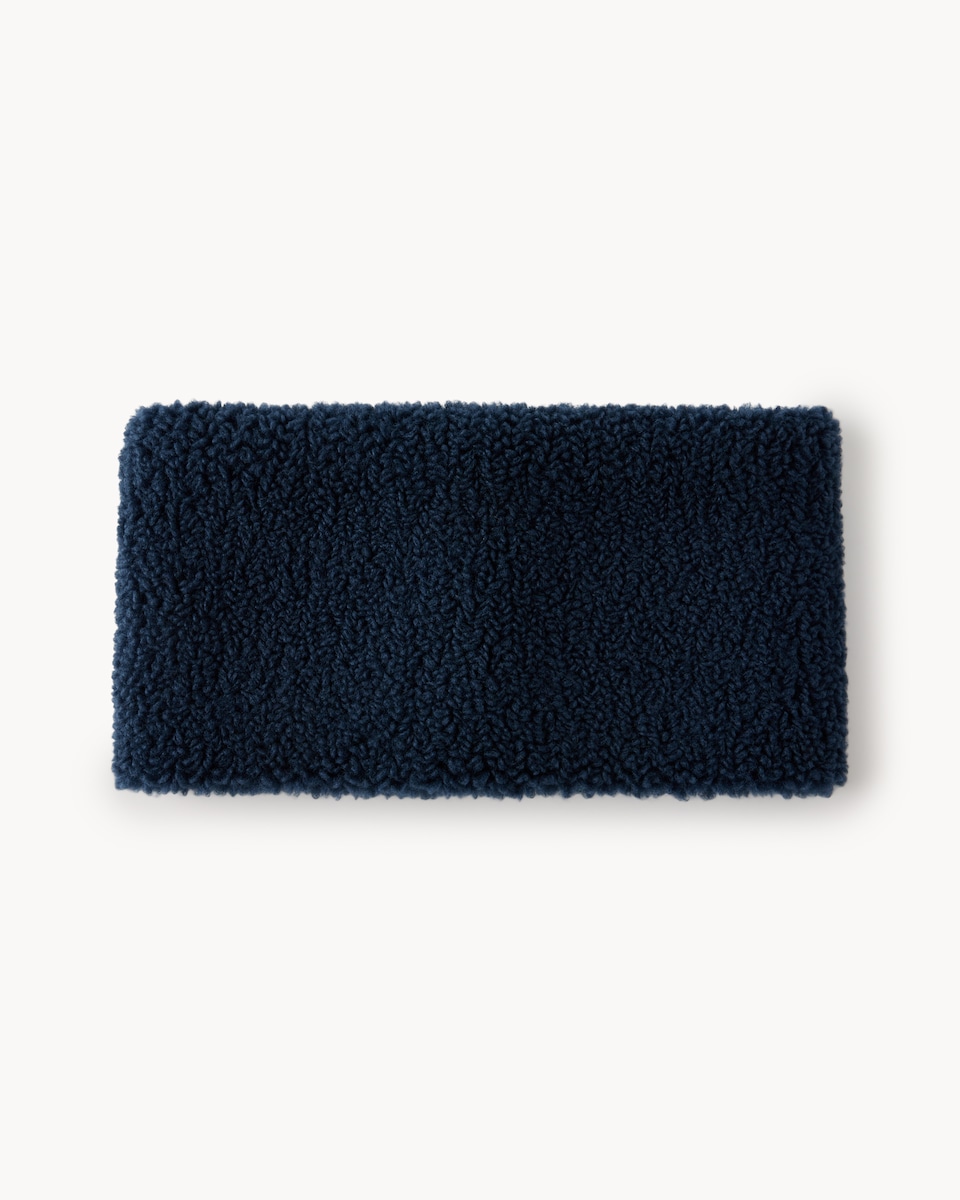 image 1 of F&F Boys Borg Fleece Snood in Navy