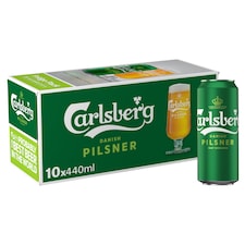 Carlsberg Pilsner Lager Beer Can 10x440ml