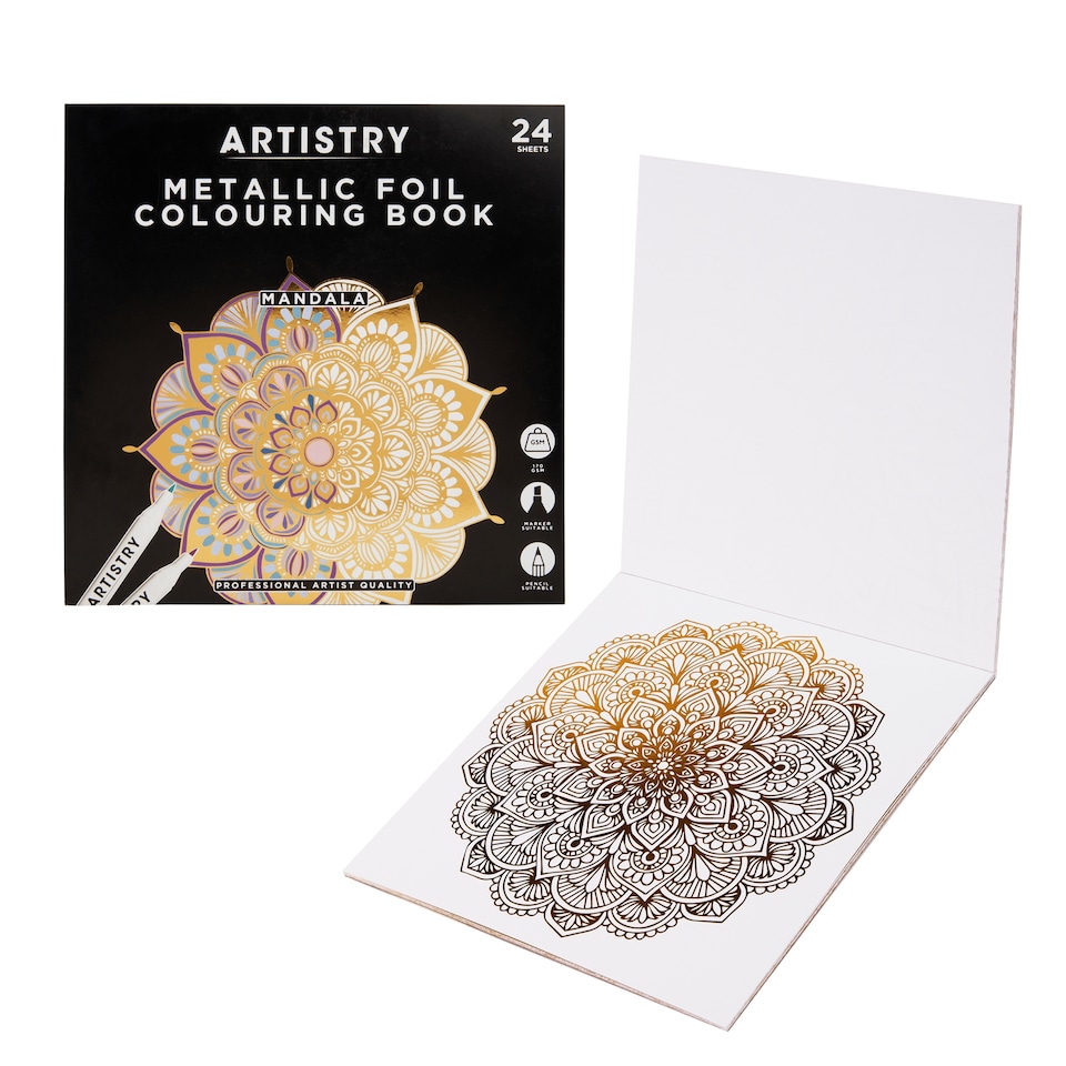 image 1 of Artistry Assorted Golden Colouring Book