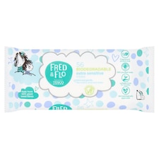 Fred & Flo Biodegradable Extra Sensitive Wipes 56 Pack
