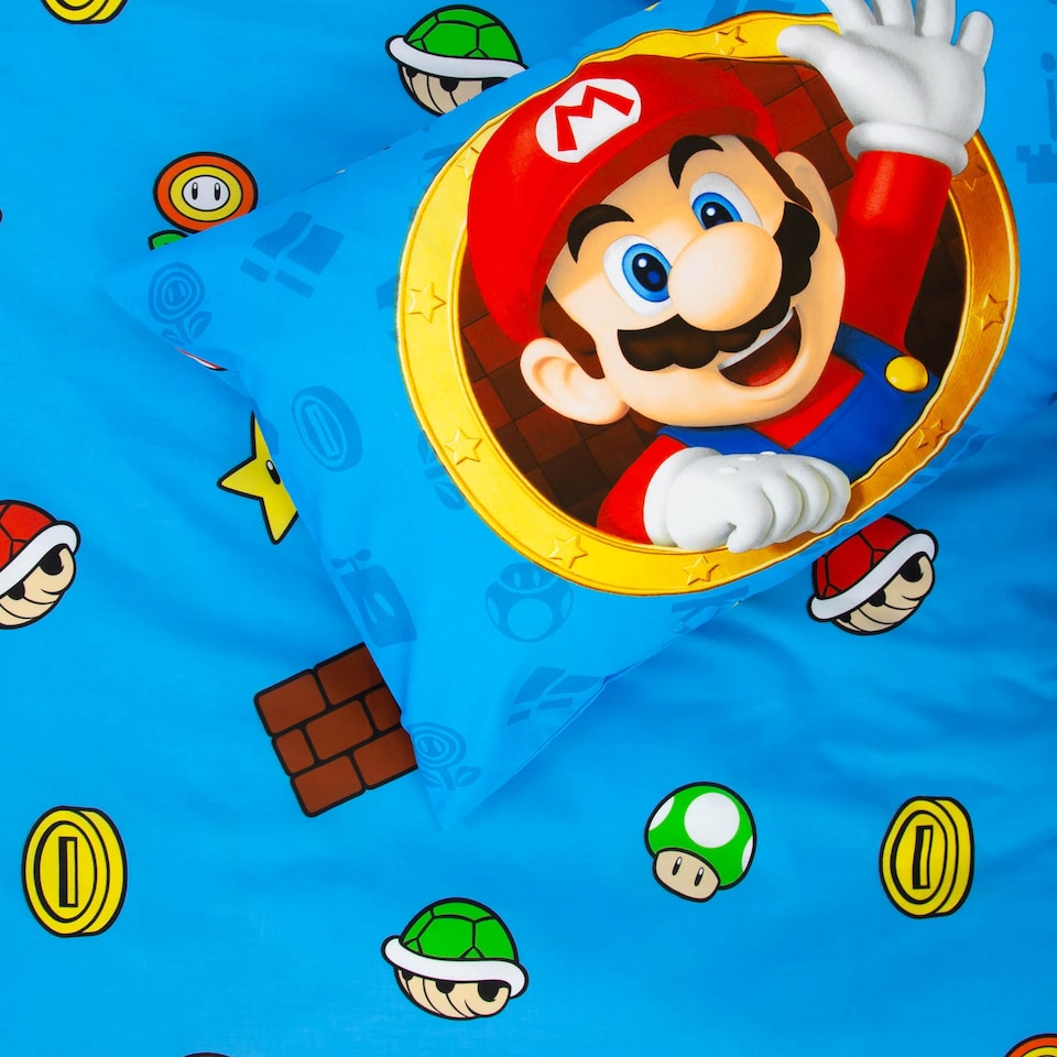 image 1 of SUPER MARIO NINTENDO DUVET SET SINGLE