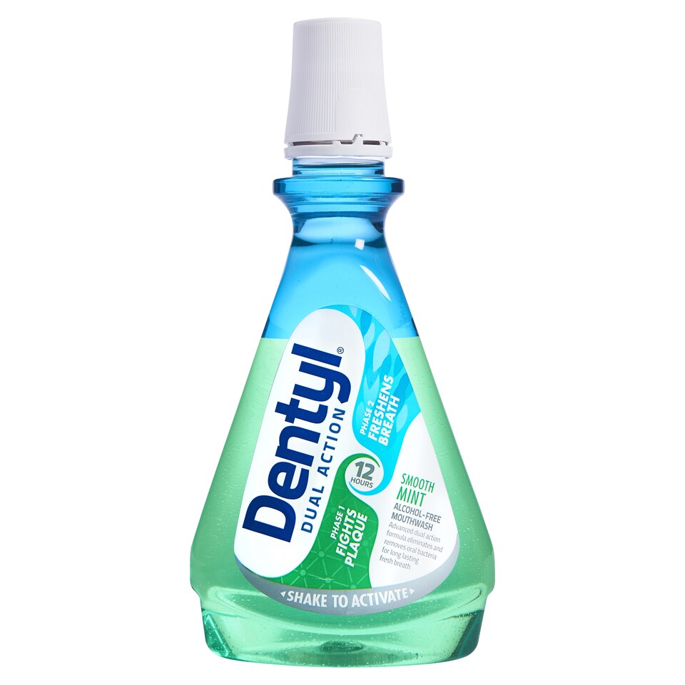 Dentyl Dual Action Smooth Mint Mouthwash 500Ml