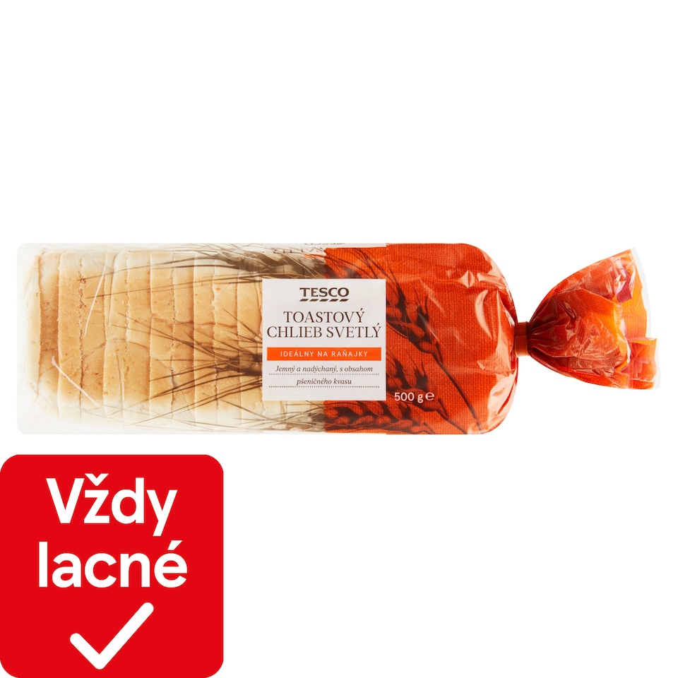 Tesco Toastový chlieb svetlý 500 g