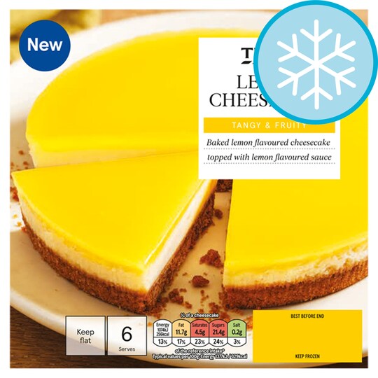 Tesco Lemon Cheesecake 470G Tesco Groceries