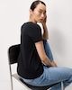 image 3 of F&F Pure Cotton Short Sleeved T-Shirt in Black