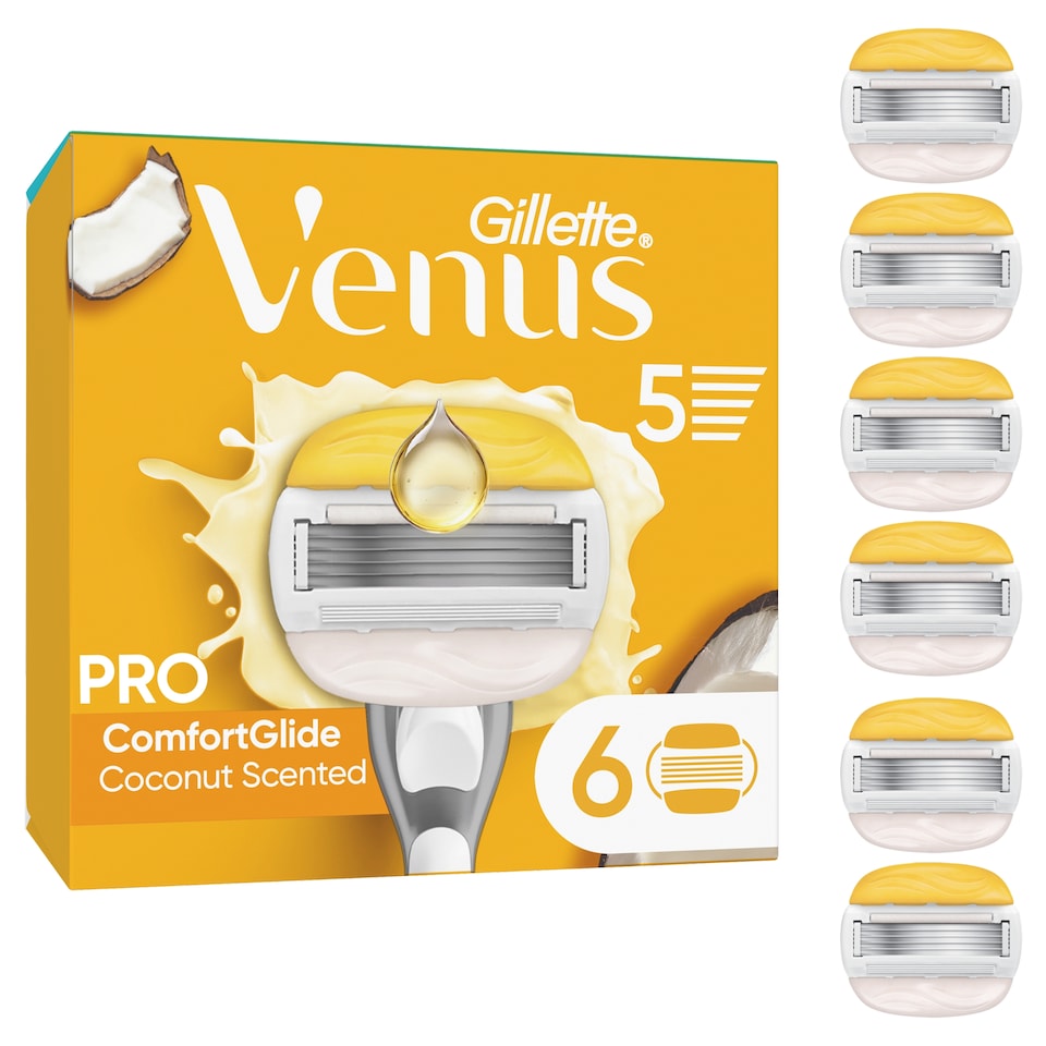 image 1 of Gillette Venus ComfortGlide Coconut with Olay Blades 6 Pack