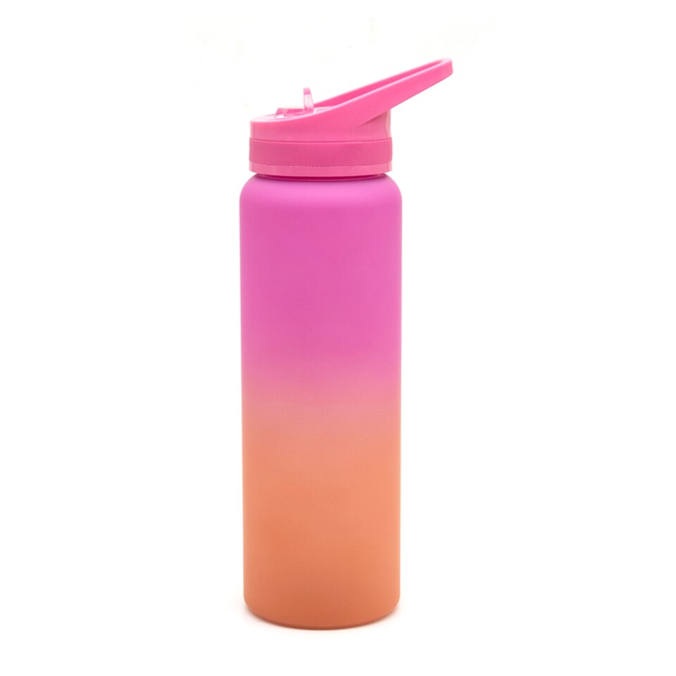 Tesco Pink Ombre Sipper Bottle 1L