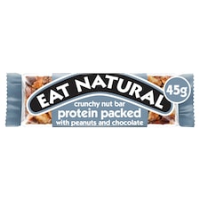 Eat Natural Protein Packed Crunchy Nut Bar with Peanuts and Chocolate 45g
