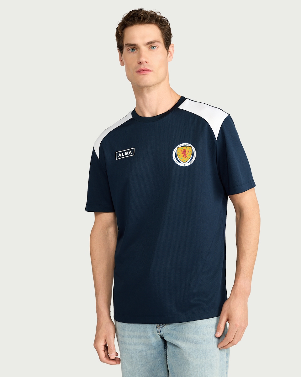 image 1 of Scotland Football T-shirt in Navy