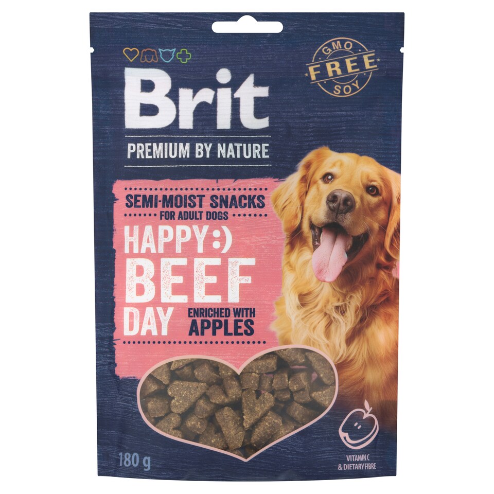 image 1 of Brit Premium By Nature Semi-Moist Dog Treat Beef Enriched with Apple 180 g