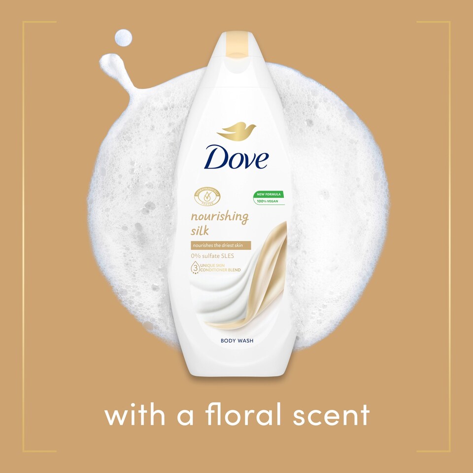 image 1 of Dove Silk Glow Body Wash 225Ml