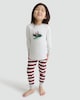image 1 of F&F Boys Pure Cotton Mouse Aeroplane Print Top and Joggers Pyjamas in Cream Multi