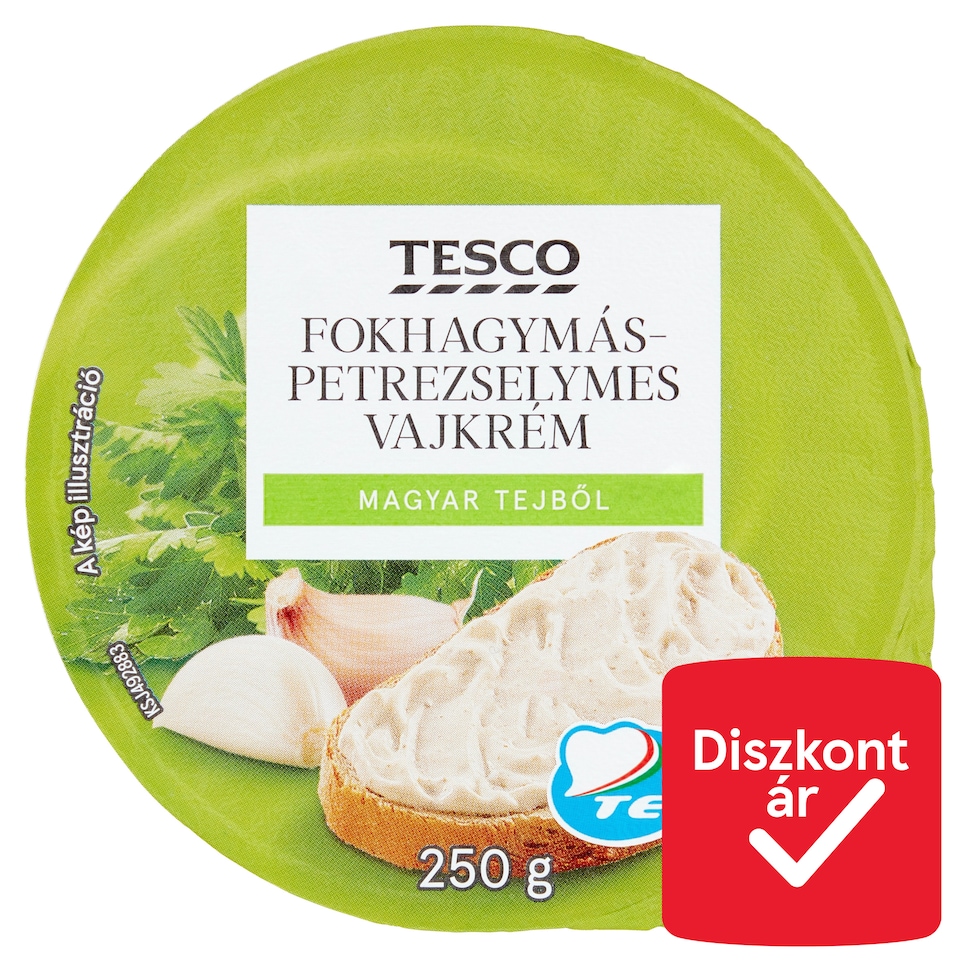 Tesco fokhagymás-petrezselymes vajkrém 250 g