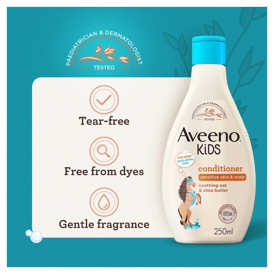 image 1 of Aveeno Kids Conditioner with Soothing Oat & Shea Butter 250ml