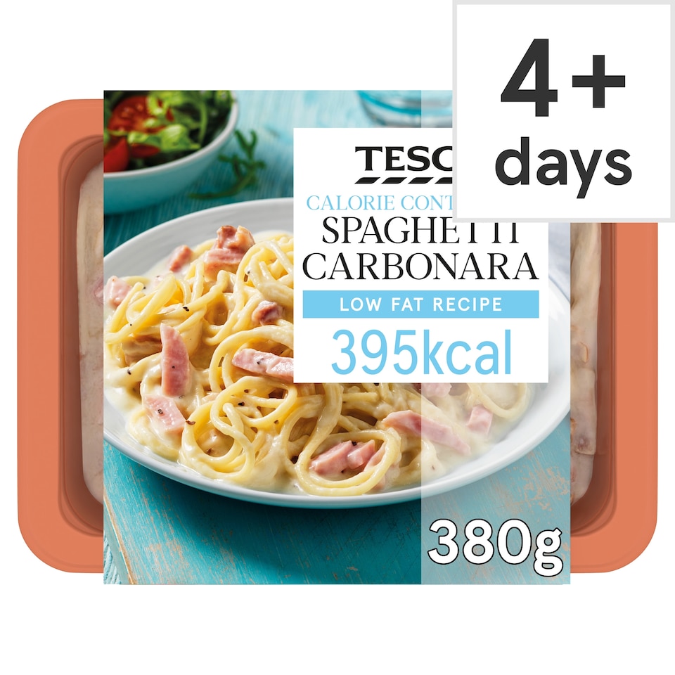 Tesco Calorie Controlled Spaghetti Carbonara 380G