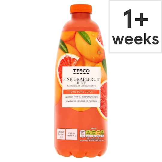 Tesco Pink Grapefruit 1 Litre Tesco Groceries