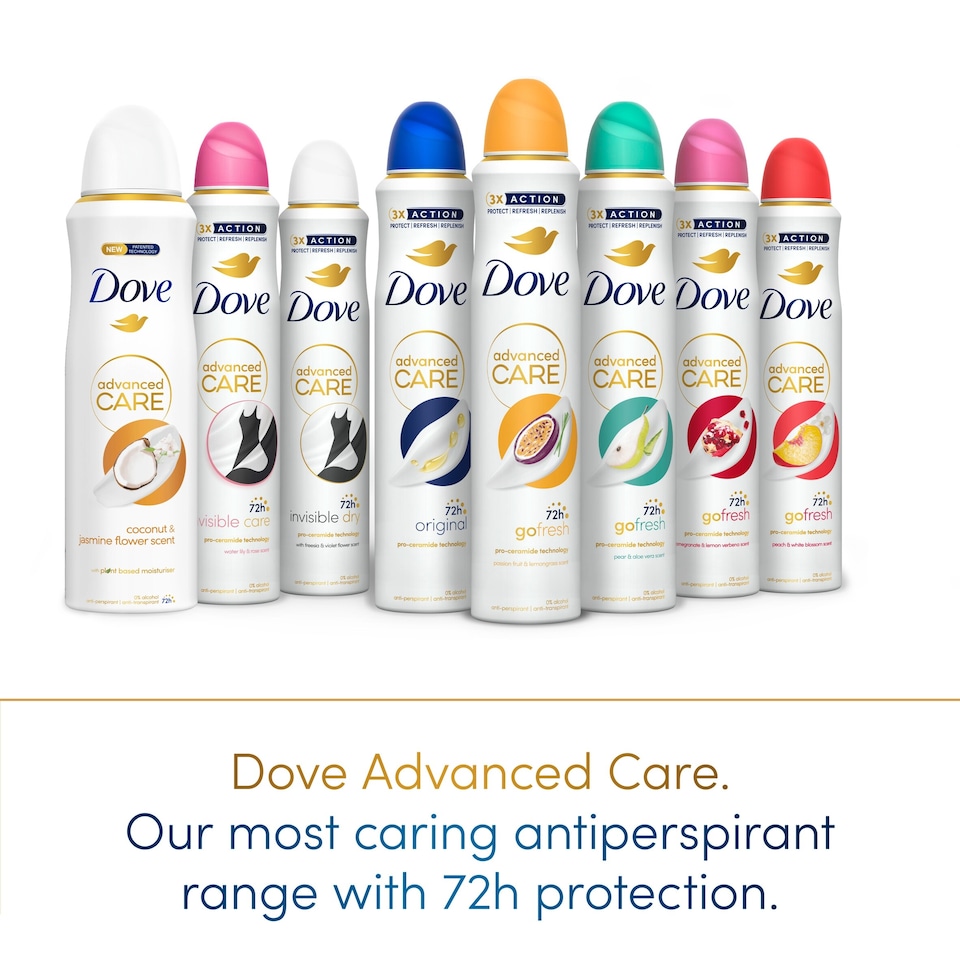 image 1 of Dove Women Go Fresh Pomegranate 72h Advanced Care Antiperspirant Deodorant 200ml