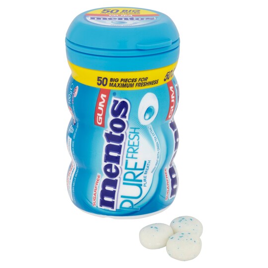 MENTOS GUM FRESH MINT BIGMICHELIN BOTTLE 100g Tesco Groceries