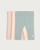 image 1 of F&F Baby 3-Pack Pure Cotton Pointelle Leggings in White