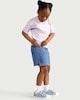 image 1 of F&F Girls Pure Cotton Denim Skirt in Blue